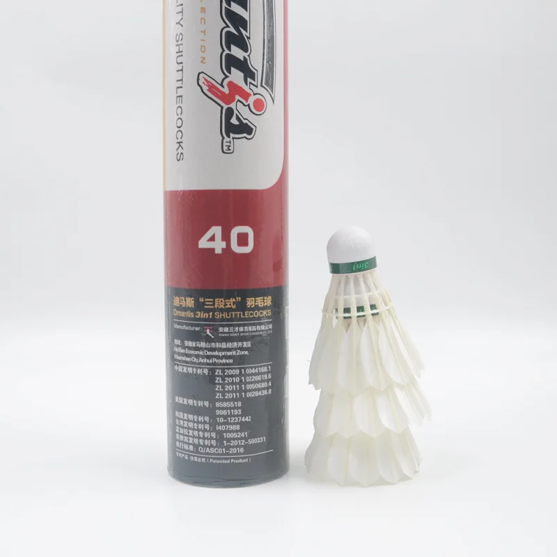 Dmantis D40 Shuttlecock Indonesia Best Seller Profit Maker Good Products Chinese Brands Made in China