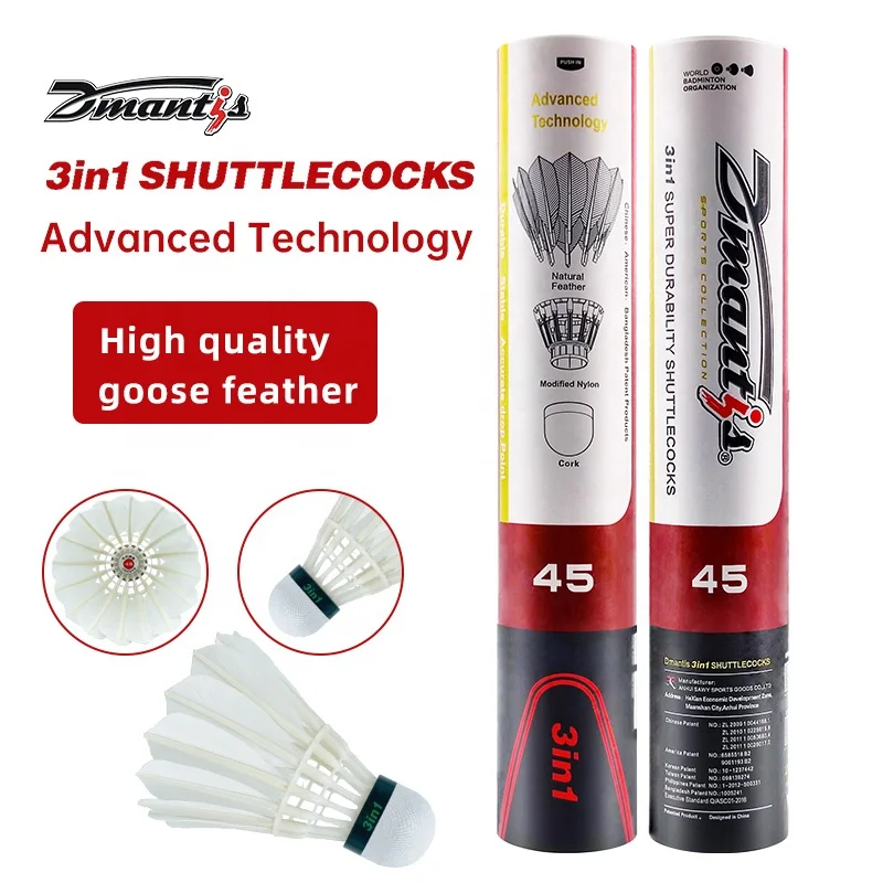 Badminton Shuttlecock Hybrid Shuttlecock 3in1 Badminton Shuttlecock the Best Durability Most Stable
