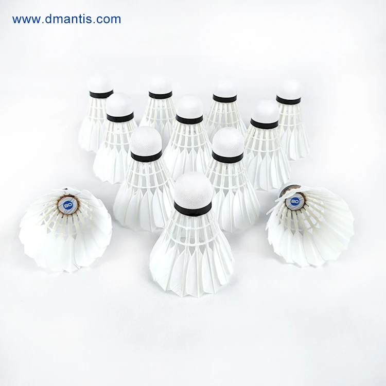 International Tournament BWF Approved D80 Badminton Shuttlecock Goose Feather Shuttlecocks High Quality