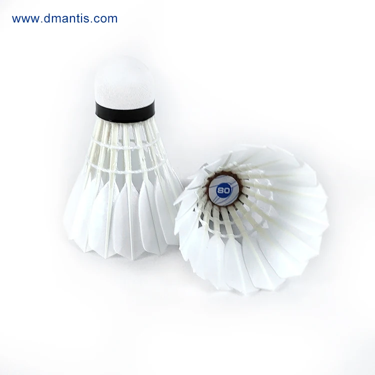 International Tournament BWF Approved D80 Badminton Shuttlecock Goose Feather Shuttlecocks High Quality