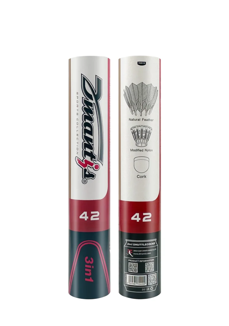 3-in-1 Hybrid Shuttlecock Cheap Badminton Ball with Feather for Training and Play - Image 6