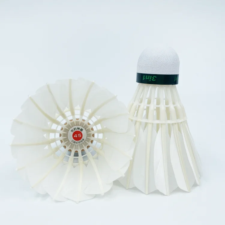 Feather Badminton Shuttlecock Goose Feather 3in1 Badminton Shuttlecock Best Factory Price for Indoor