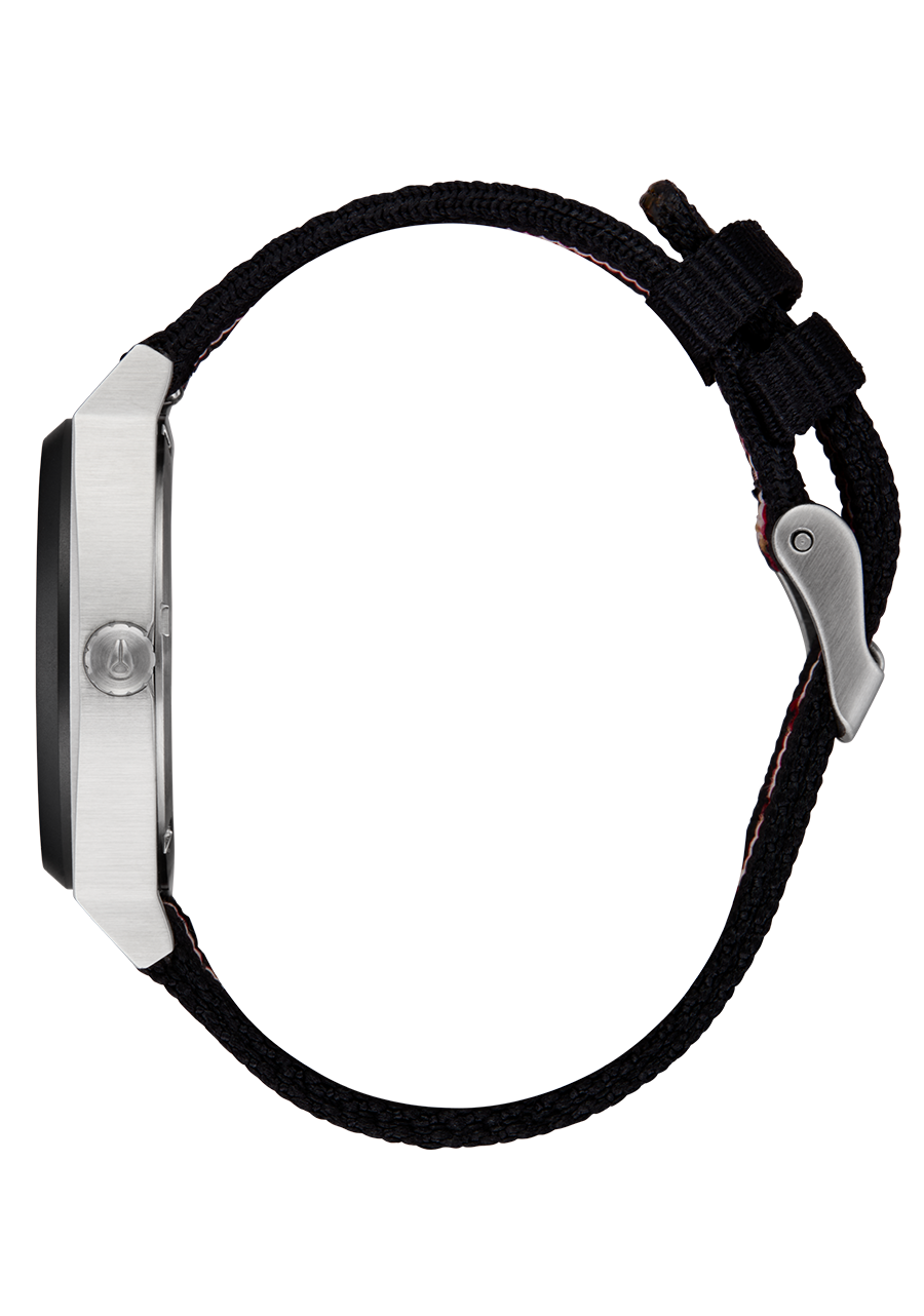 Time Teller Nylon - Silver / Rosewood / Black Stripe - Image 3
