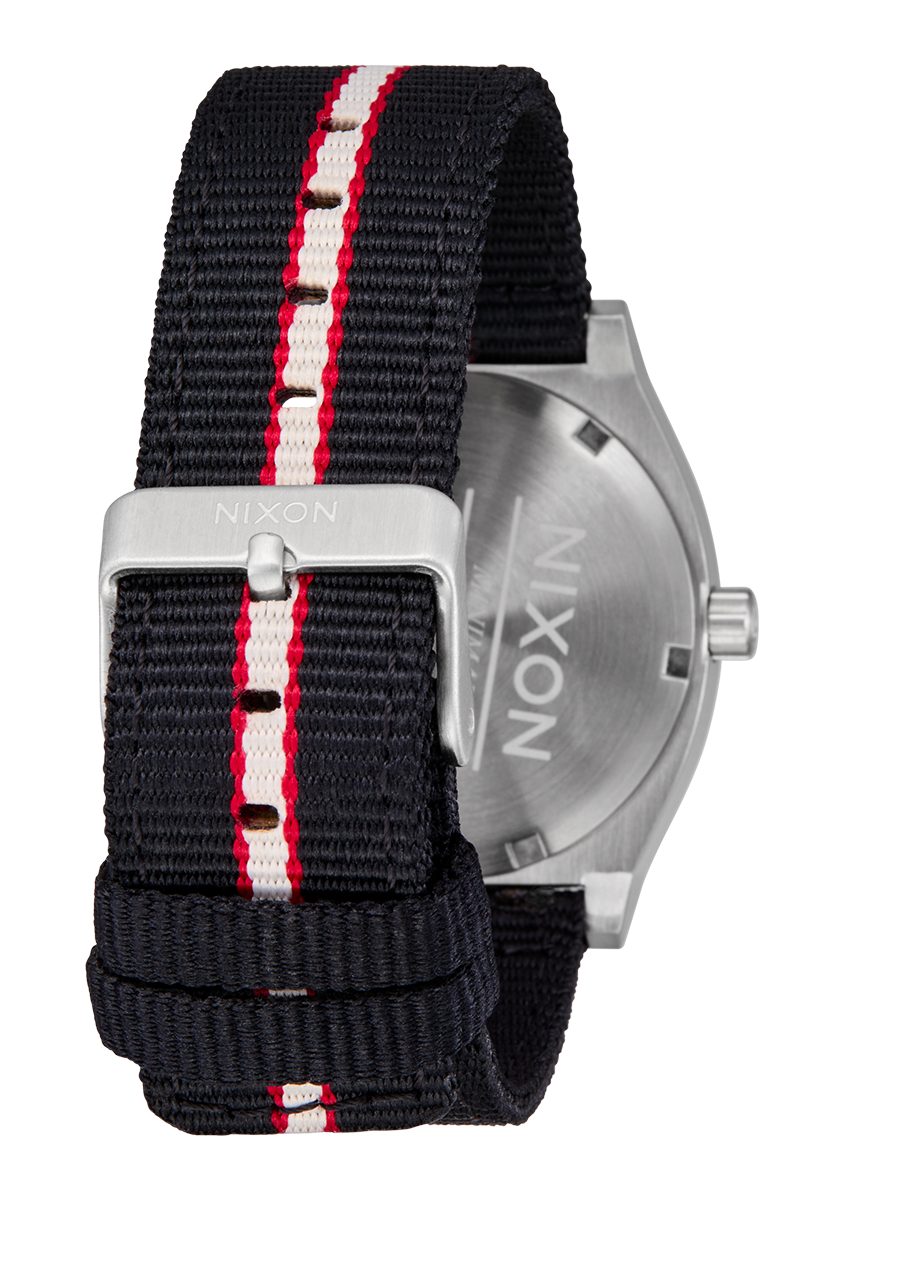Time Teller Nylon - Silver / Rosewood / Black Stripe - Image 4